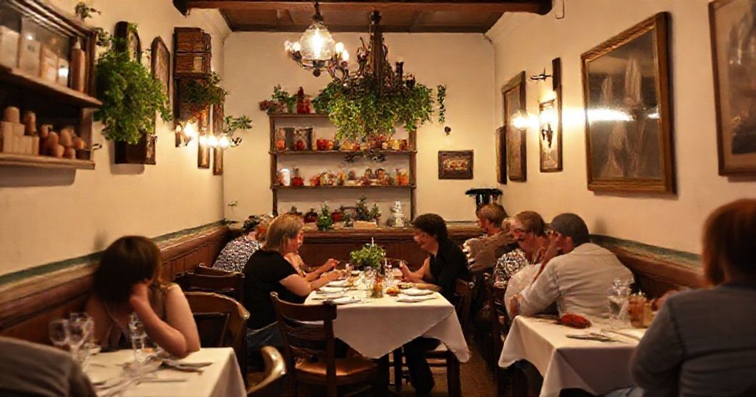 Ristorante italiano a Roma con clienti felici